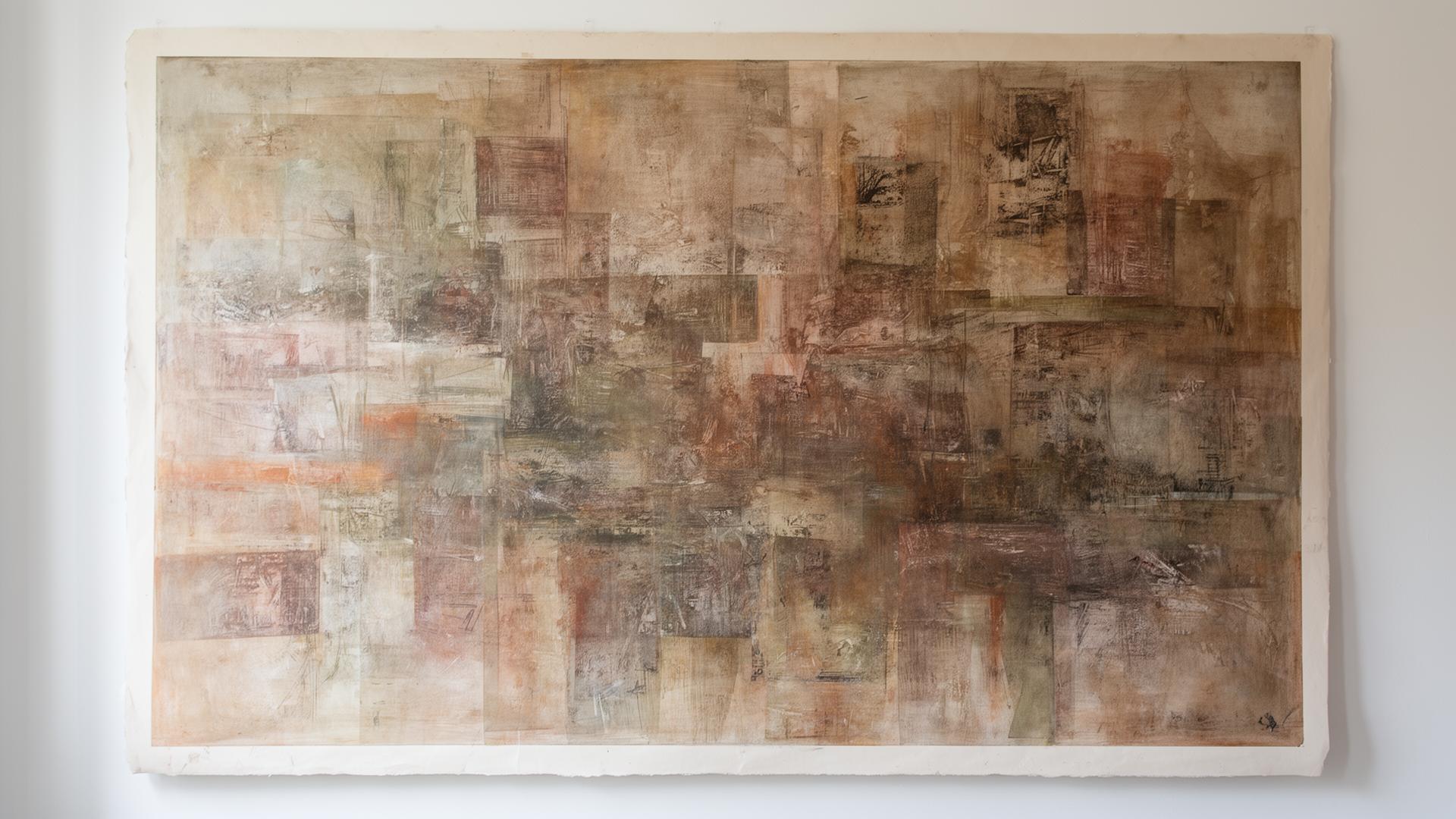 Featured large-scale work on paper from the studio